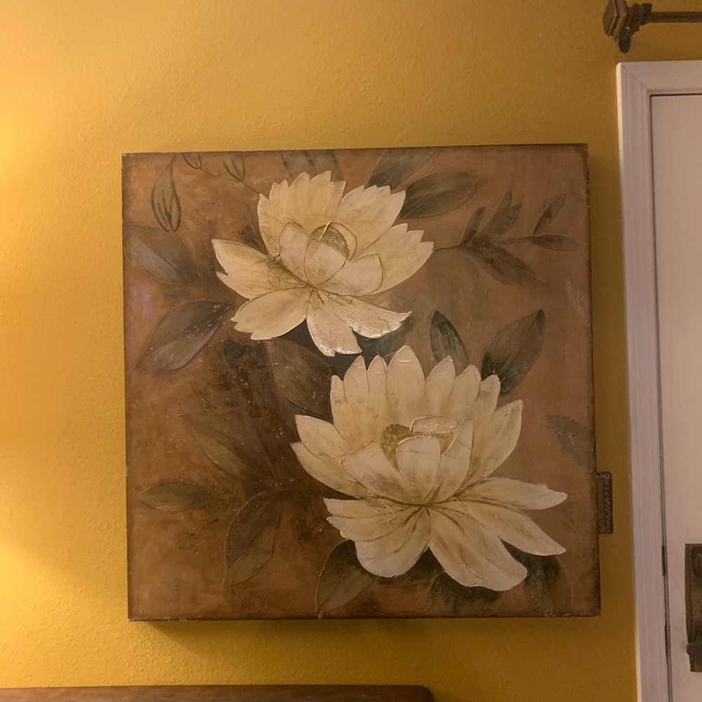 Canvas flower picture from pier one